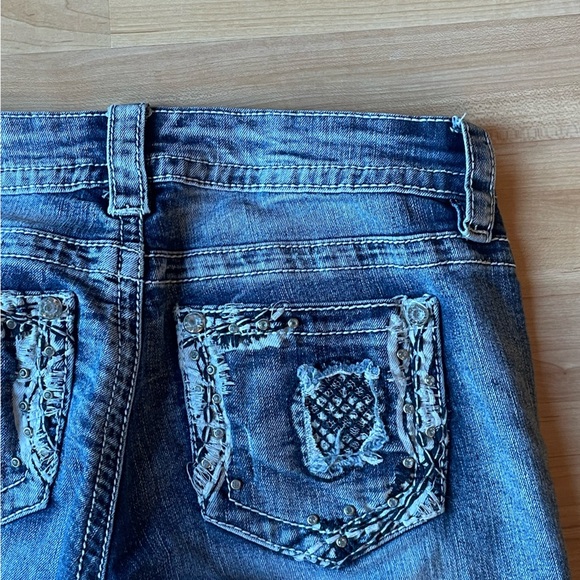 Y2K illegal jeans studded low rise capris - Picture 12 of 12